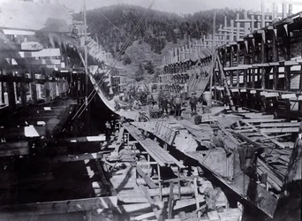 Yard no. 647, Baikal. Construction du ferry brise-glace Baikal au lac Baïkal, 1896